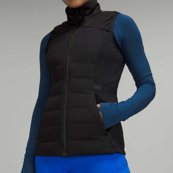 NWT Lululemon Down for It All Zip Up Running Puffer Vest - Black Size 0, XS - Picture 6 of 10